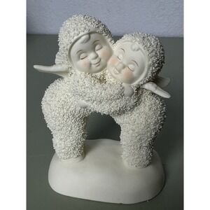 VINTAGE DEPT 56 SNOWBABIES "FRIENDS SUPPORT FRIENDS" 4" FIGURE FIGURINE EUC 2004